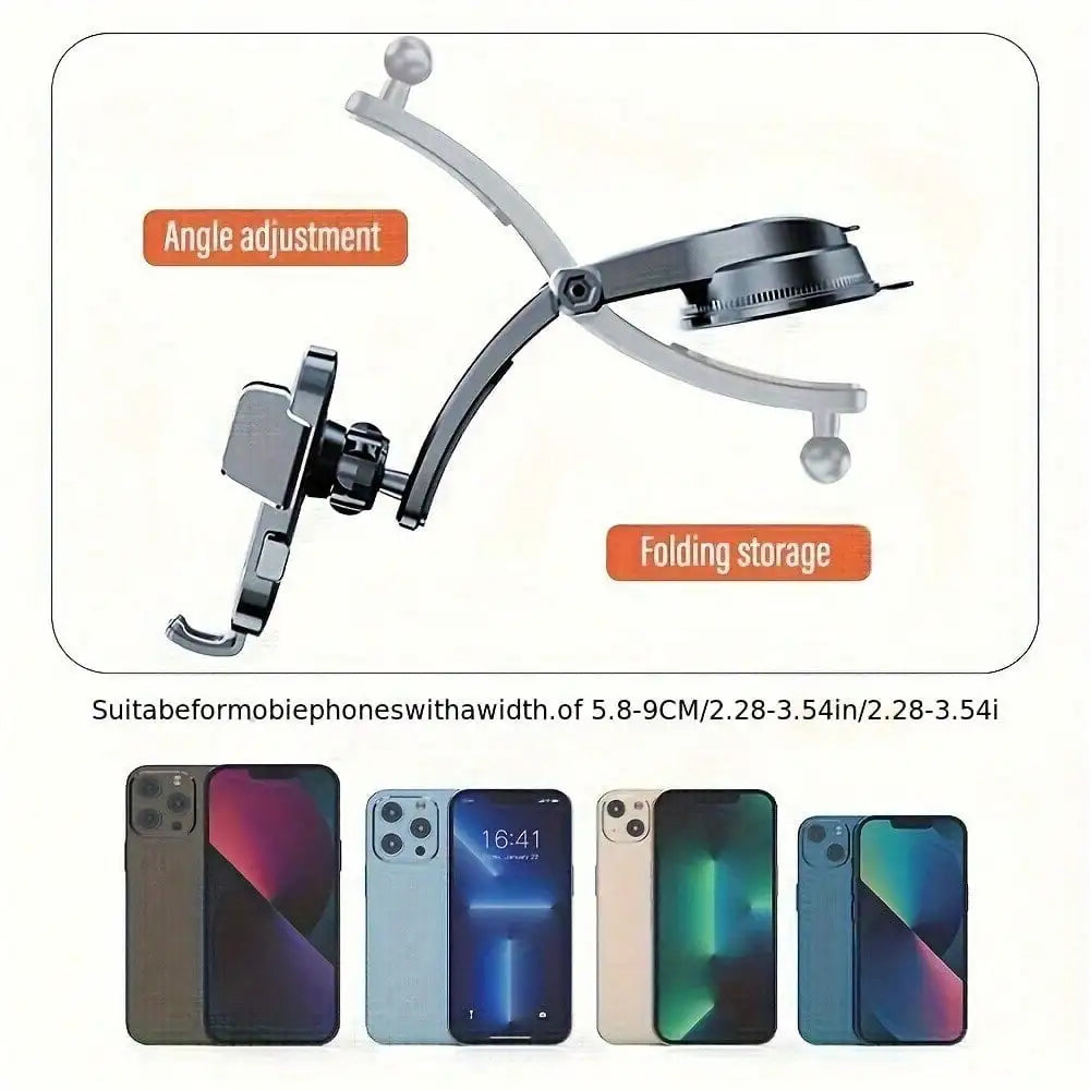 Anti-Shake Retractable Car Phone Mount