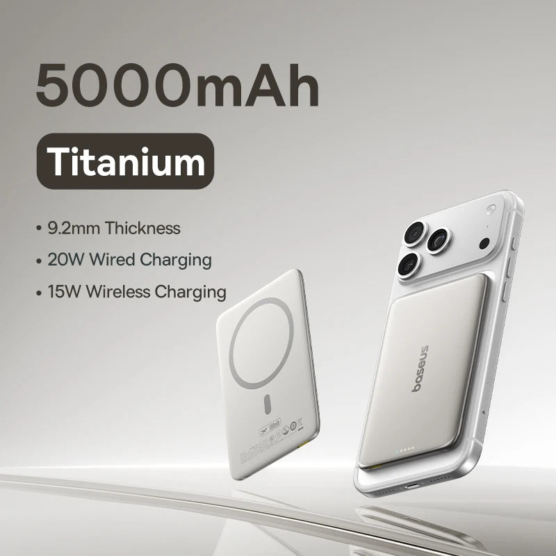 Baseus 5000mAh Magnetic Power Bank 20W PD Fast Charger