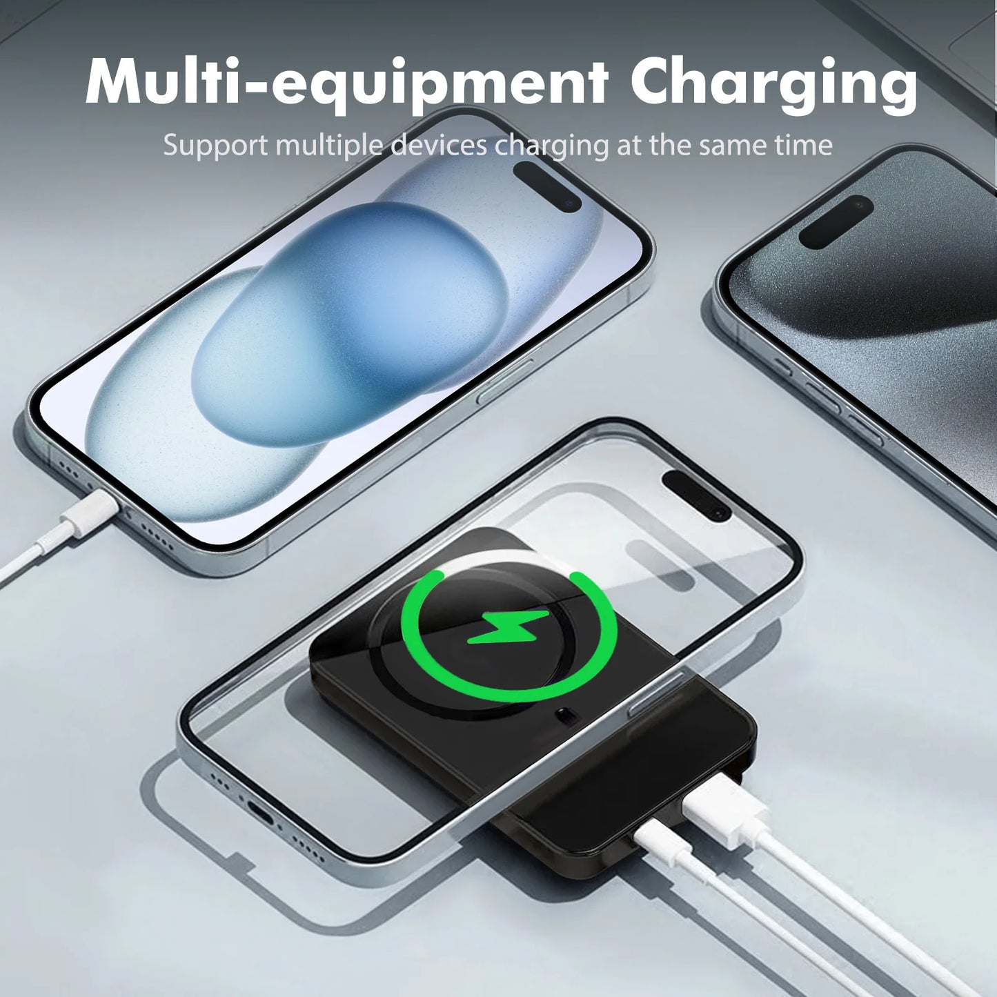 2-in-1 Magnetic Wireless Power Bank 10000mAh 22.5W Fast Charger