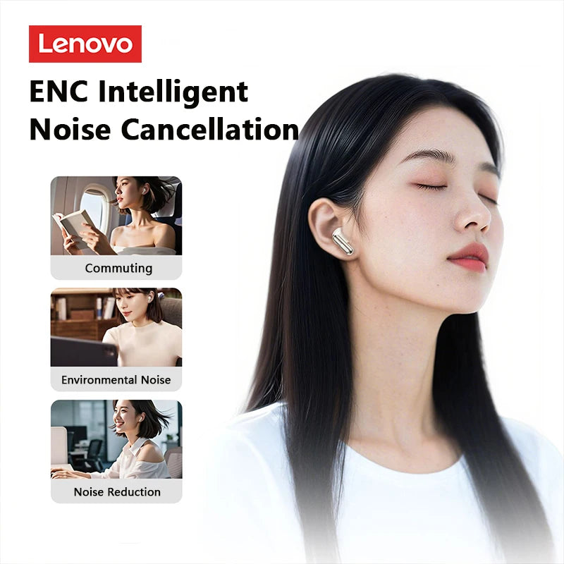Lenovo LE208 Wireless Gaming Earphones – ENC, 38ms Low Latency