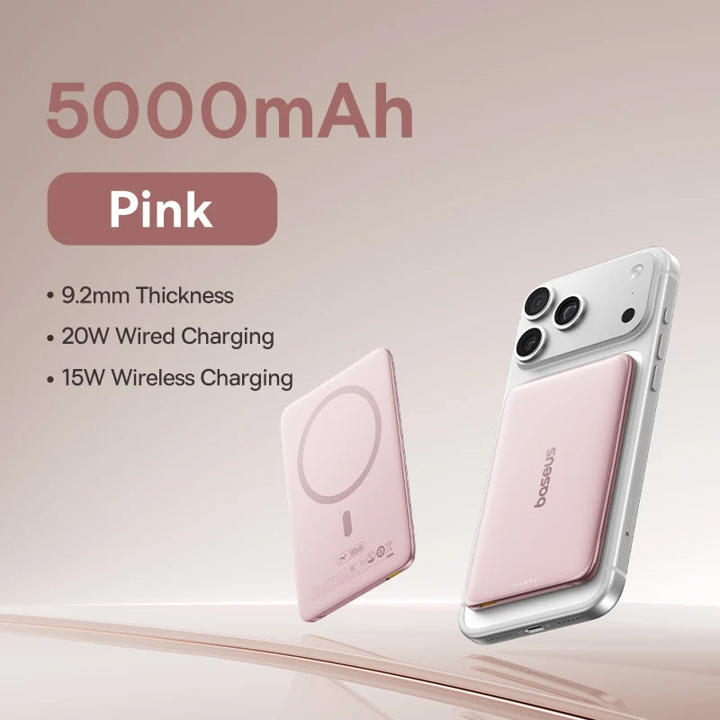 Baseus 5000mAh Magnetic Power Bank 20W PD Fast Charger
