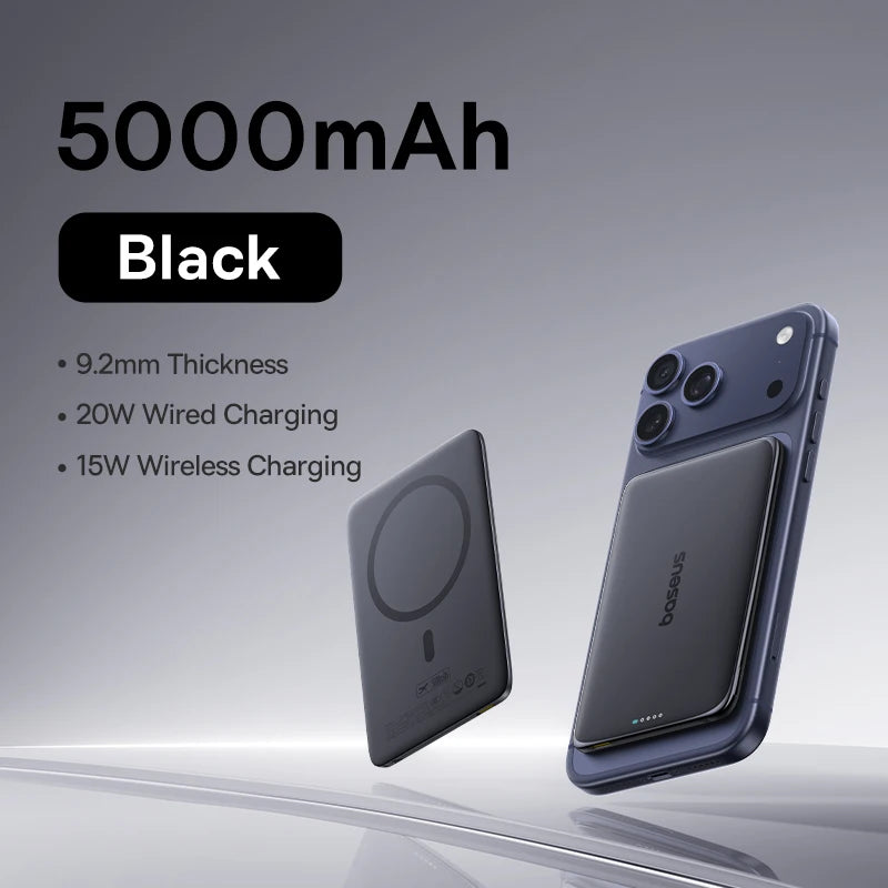 Baseus 5000mAh Magnetic Power Bank 20W PD Fast Charger