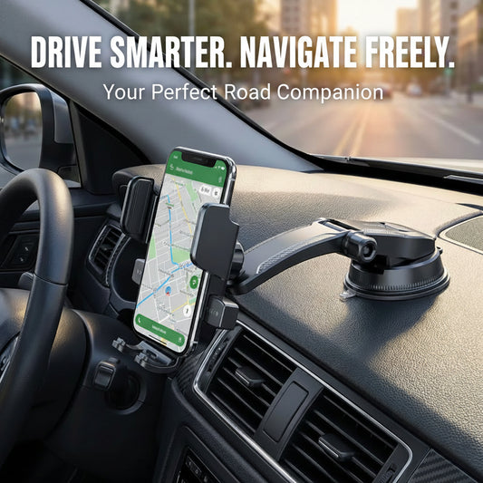 Anti-Shake Retractable Car Phone Mount