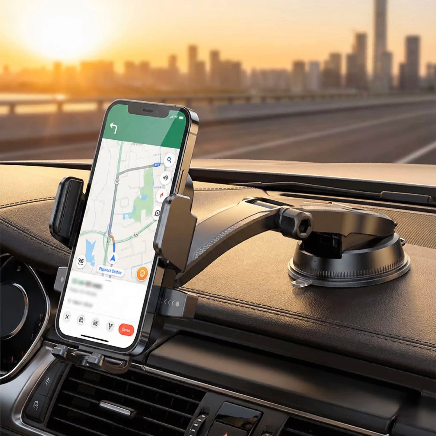 Anti-Shake Retractable Car Phone Mount
