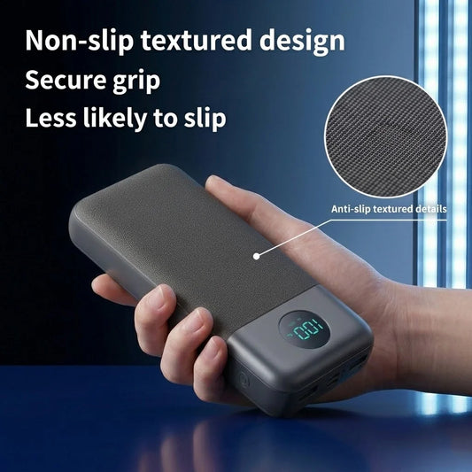 20,000mAh Power Bank – 18W PD Fast Charging with 3 USB Ports