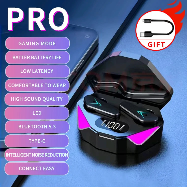 2026 TWS Bluetooth 5.4 Wireless Gaming Earbuds