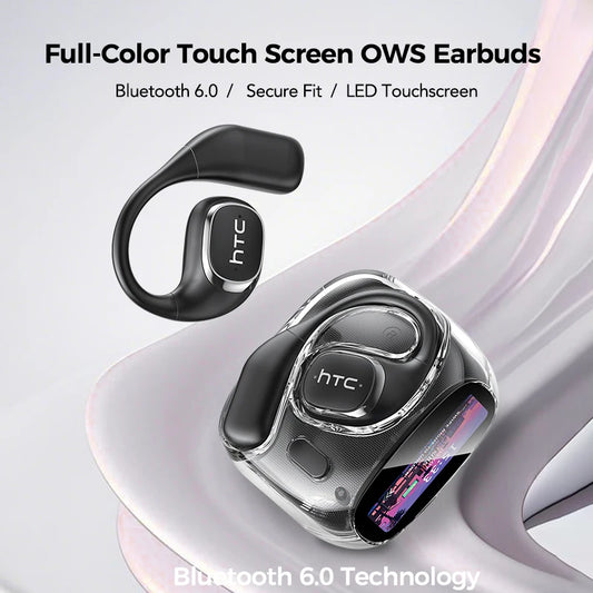 HTC NE11 Wireless Earbuds – HD Display, 30H Battery