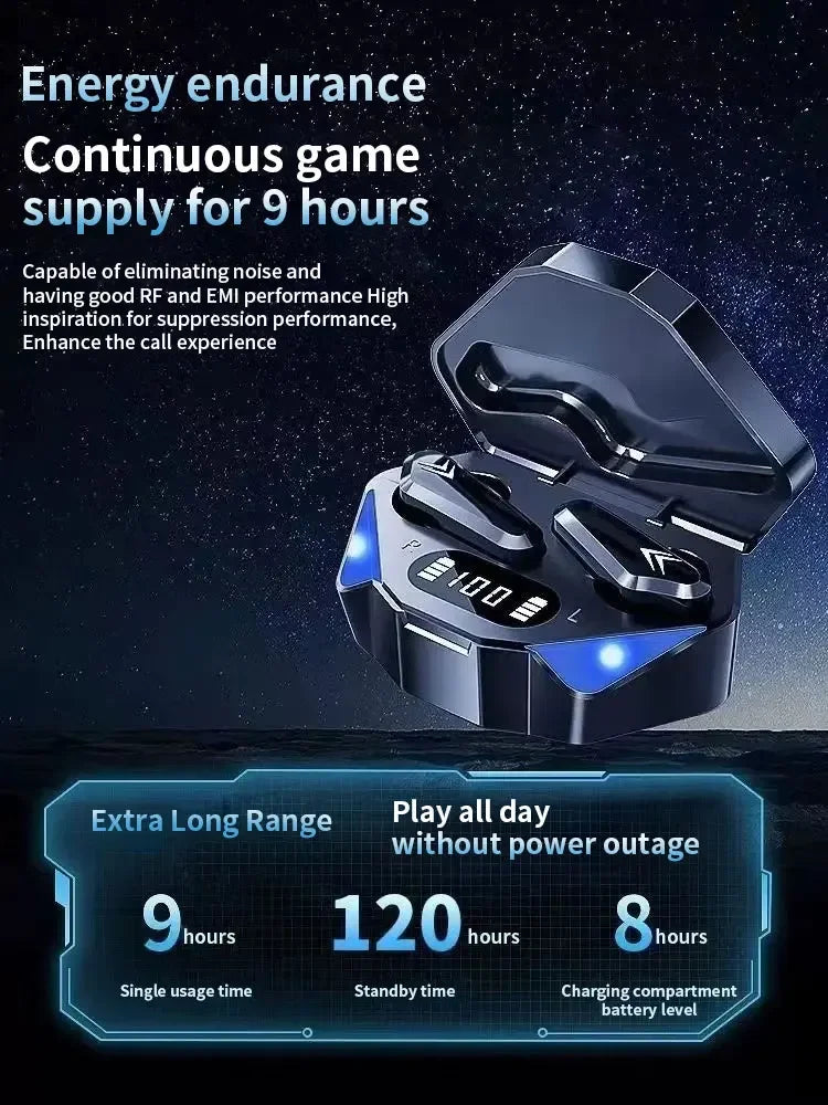 2026 TWS Bluetooth 5.4 Wireless Gaming Earbuds