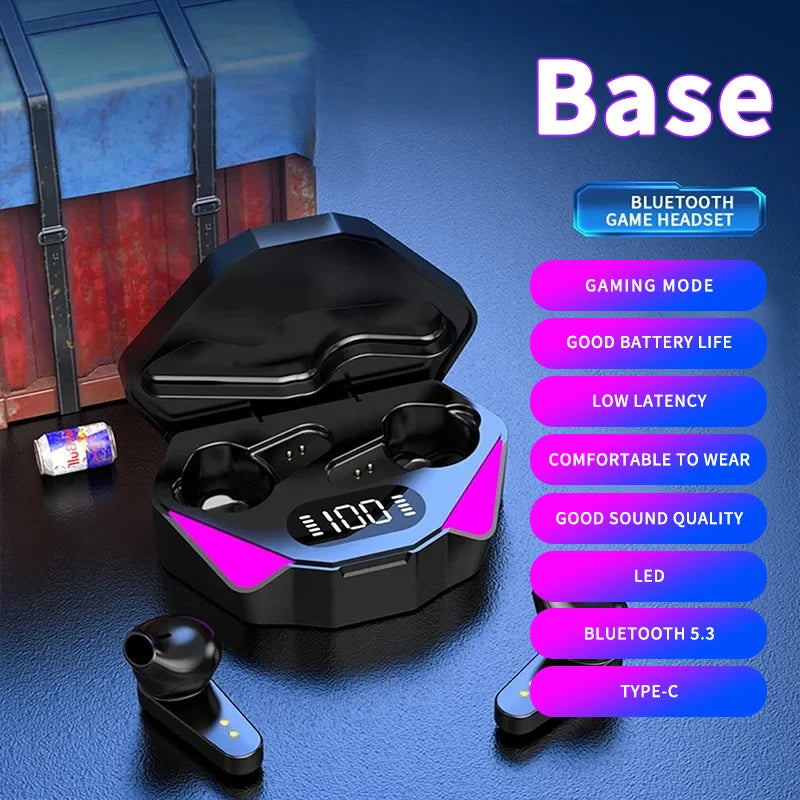 2026 TWS Bluetooth 5.4 Wireless Gaming Earbuds