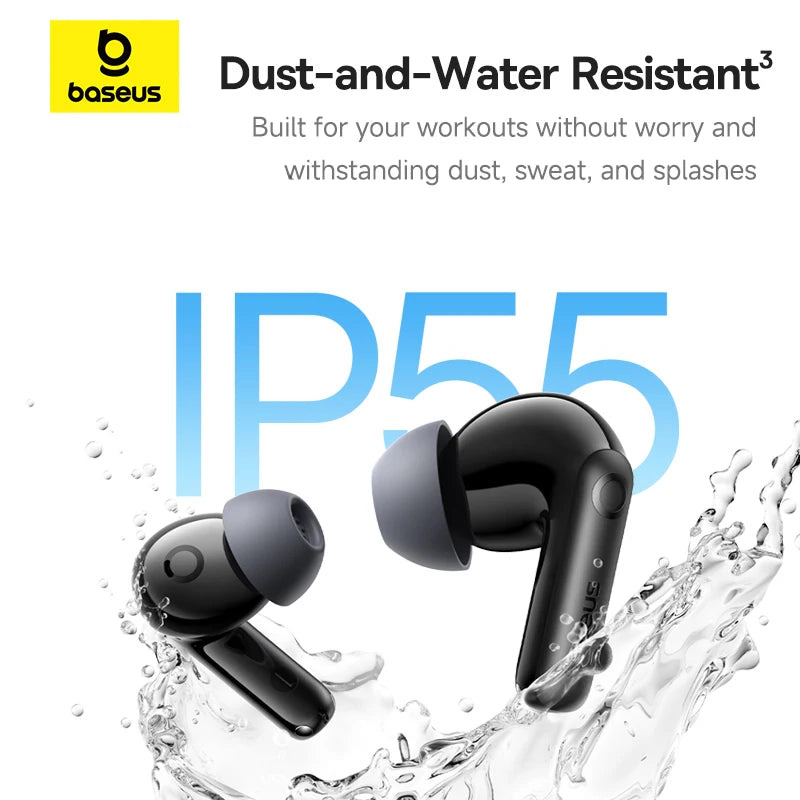 Baseus Bass BP1 Pro Wireless Earbuds – Bluetooth 6.0 ANC