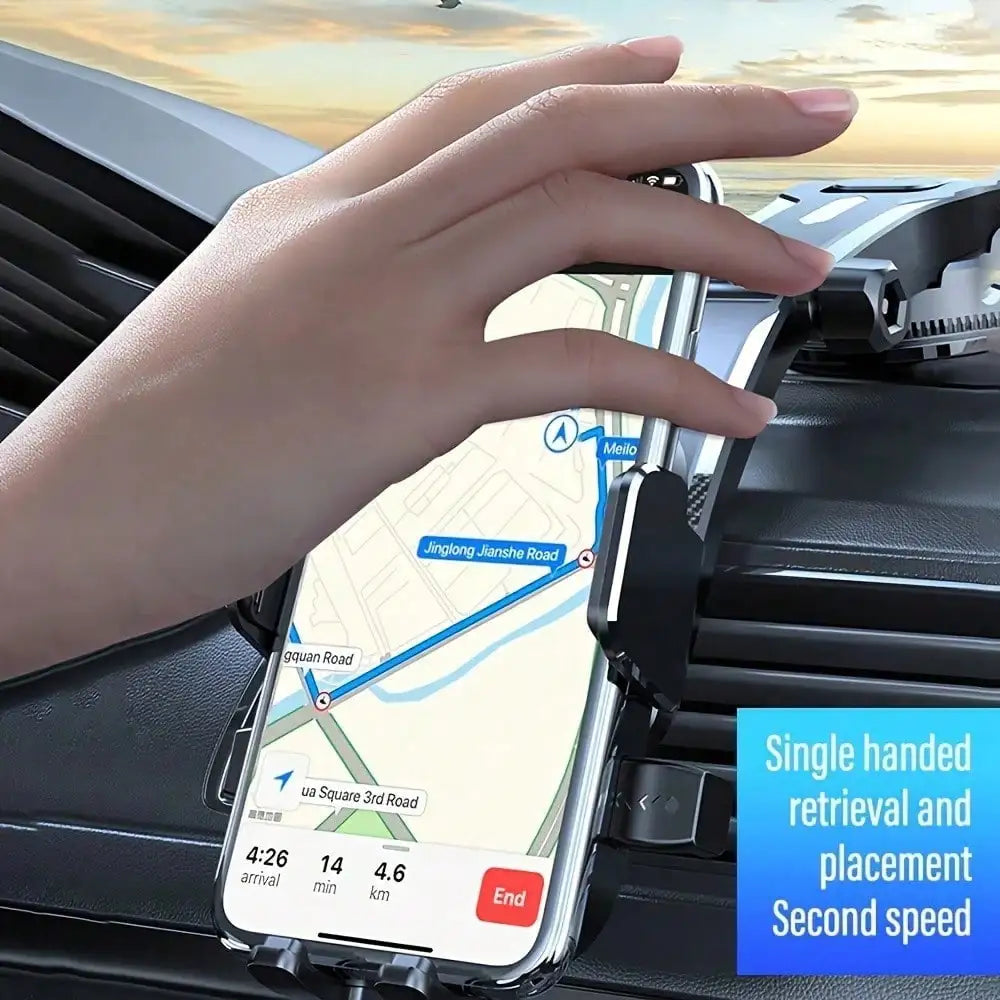 Anti-Shake Retractable Car Phone Mount