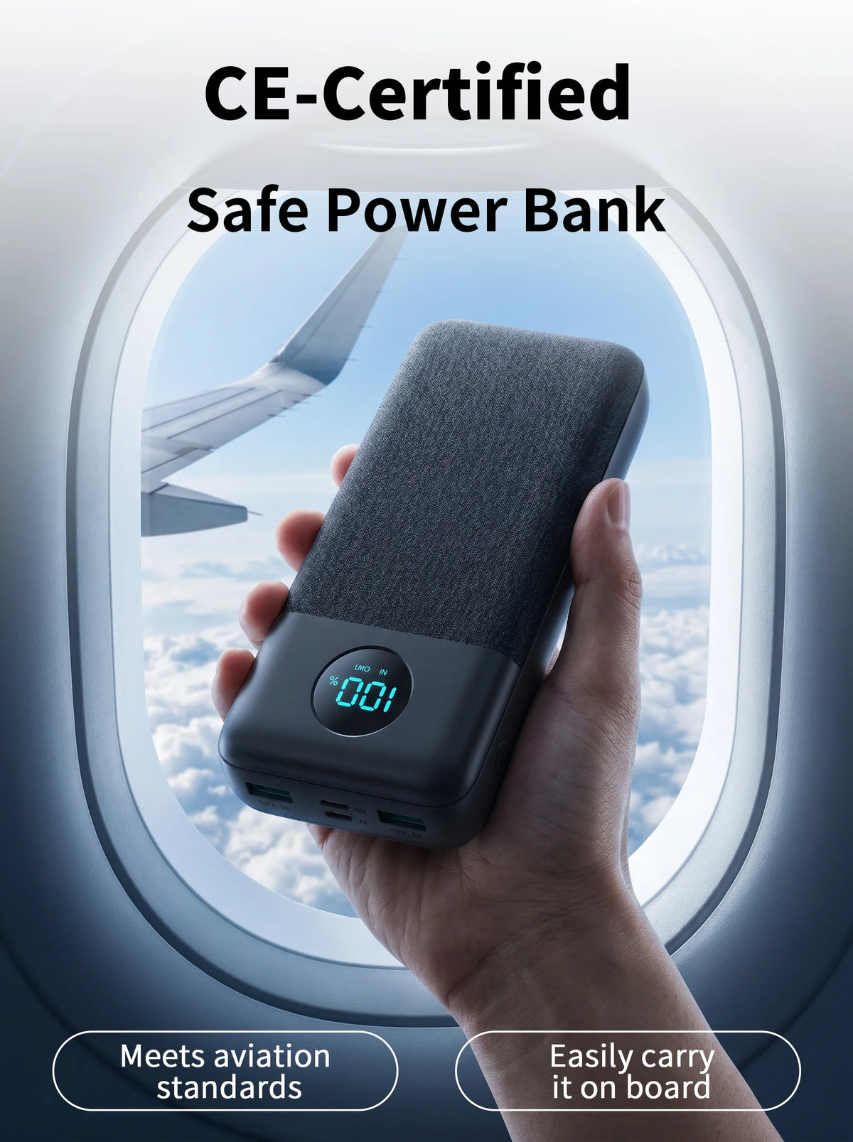 20,000mAh Power Bank – 18W PD Fast Charging with 3 USB Ports