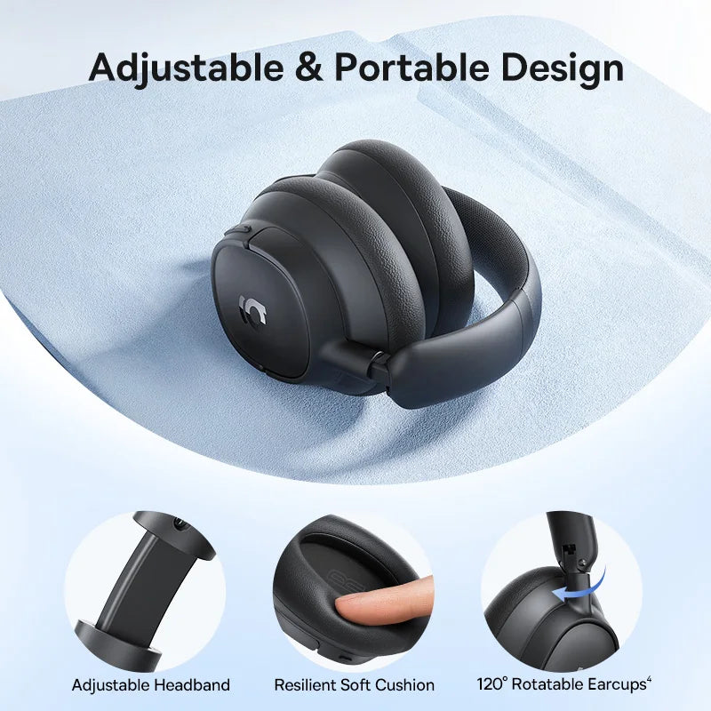 Baseus ANC Wireless Headphones – Hi-Res LDAC & Adaptive Noise Cancellation