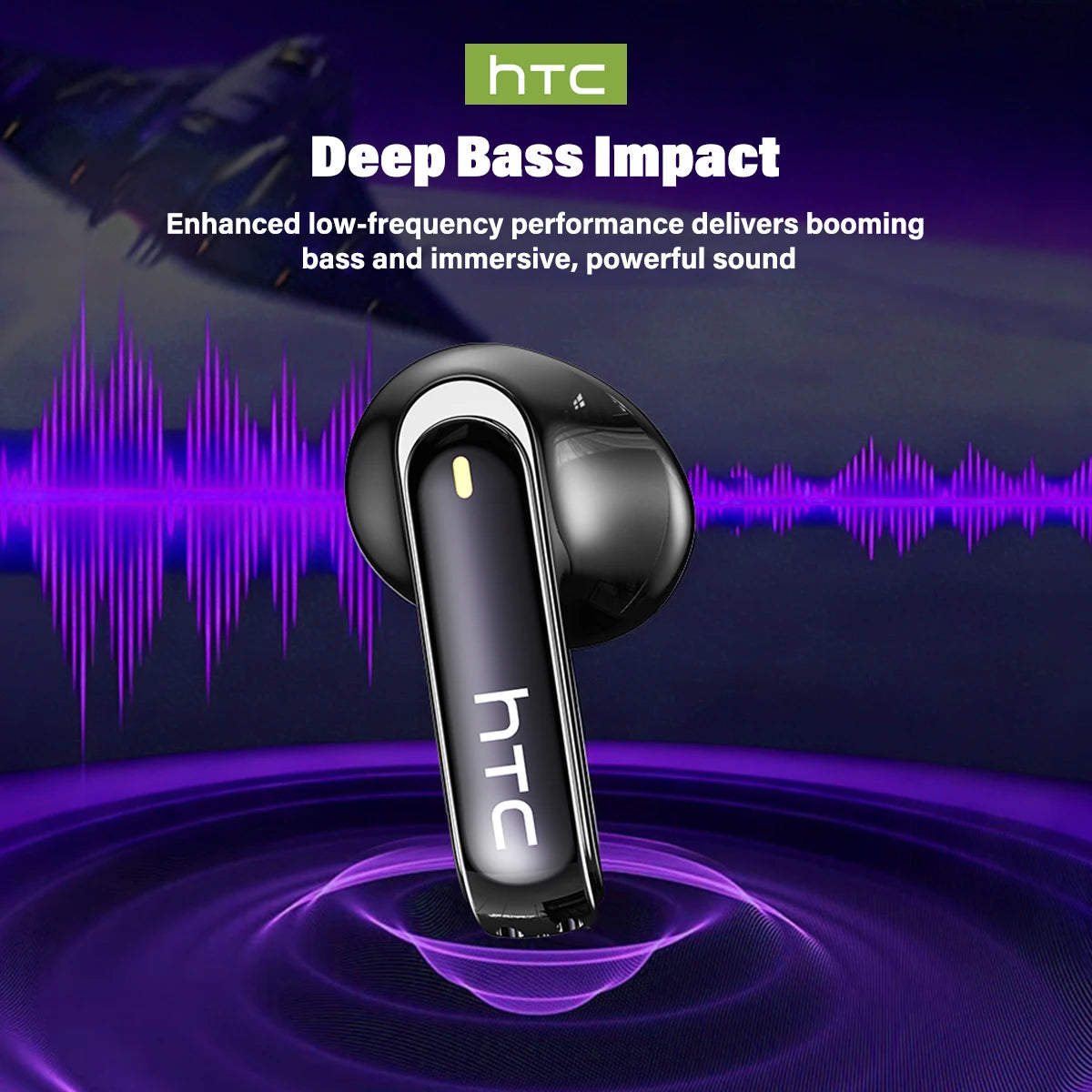 HTC NE70 Bluetooth Wireless Earbuds with AI Translator